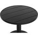Merano 36 X 30 inch Black Outdoor Bistro Table, Round